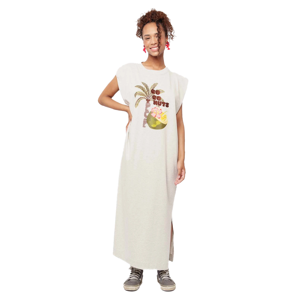 PCP Dress Sleeveless  Γυναικείο Φόρεμα Μάξι - Γκρι
